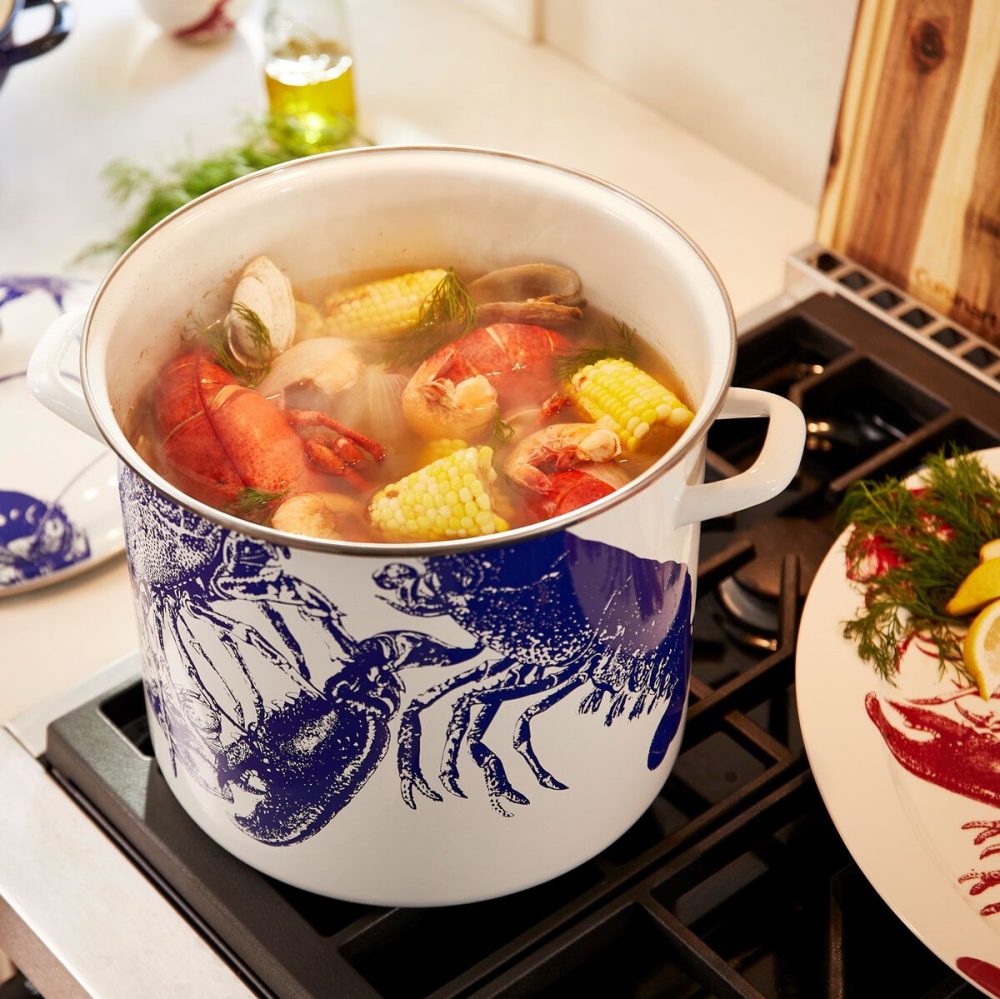 Caskata™ 16 Qt. Enamel on Steel Stockpot with Cover - Image 2