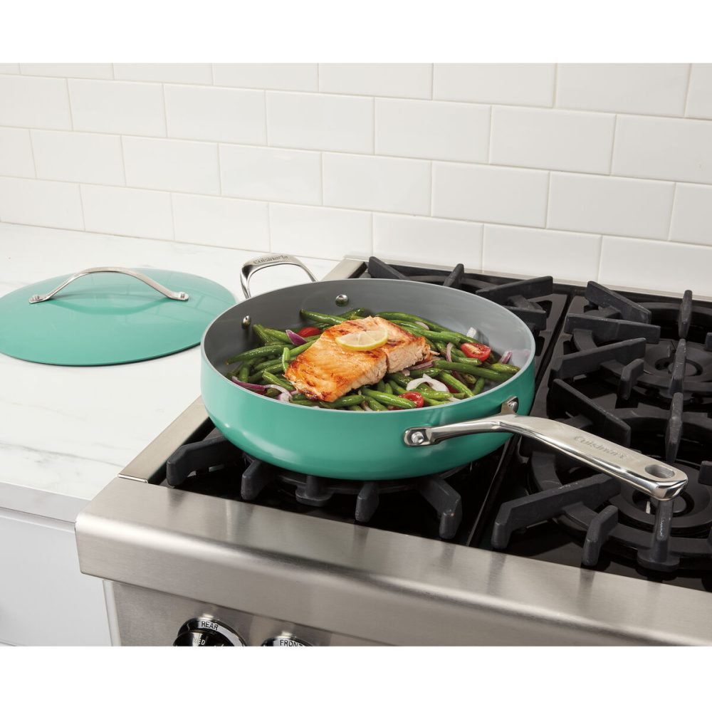 Culinary Collection 4.5 Qt Sauté Pan with Helper Handle & Cover - Image 2