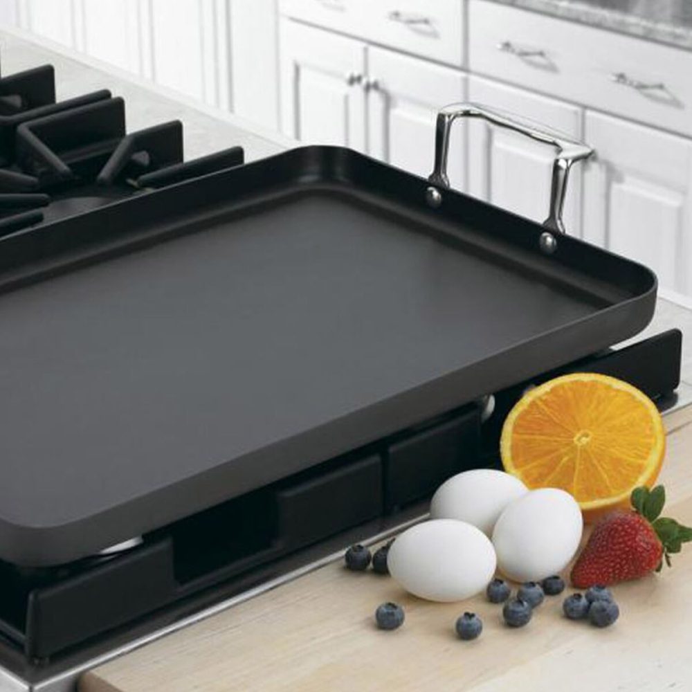 Chef's Classic™ Nonstick Hard Anodized 13" x 20" Double Burner Griddle - Image 2