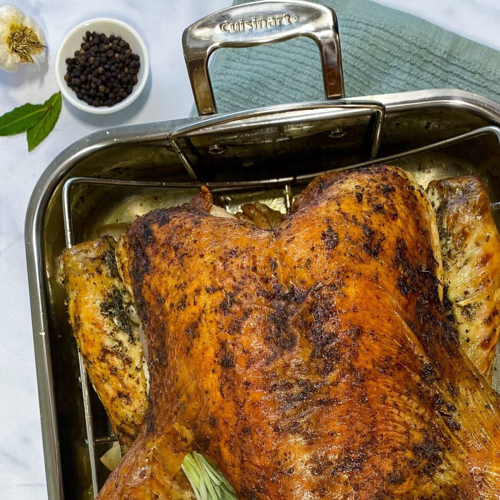 Chef's Classic™ Stainless 16" Roasting Pan with Rack - Image 2