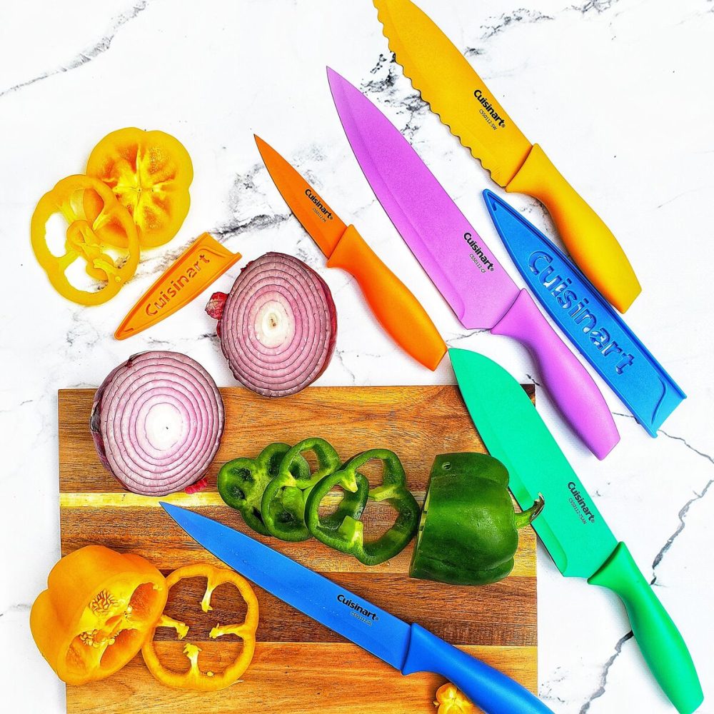 12 Piece Nonstick Color Knife Set with Blade Guards - Image 4