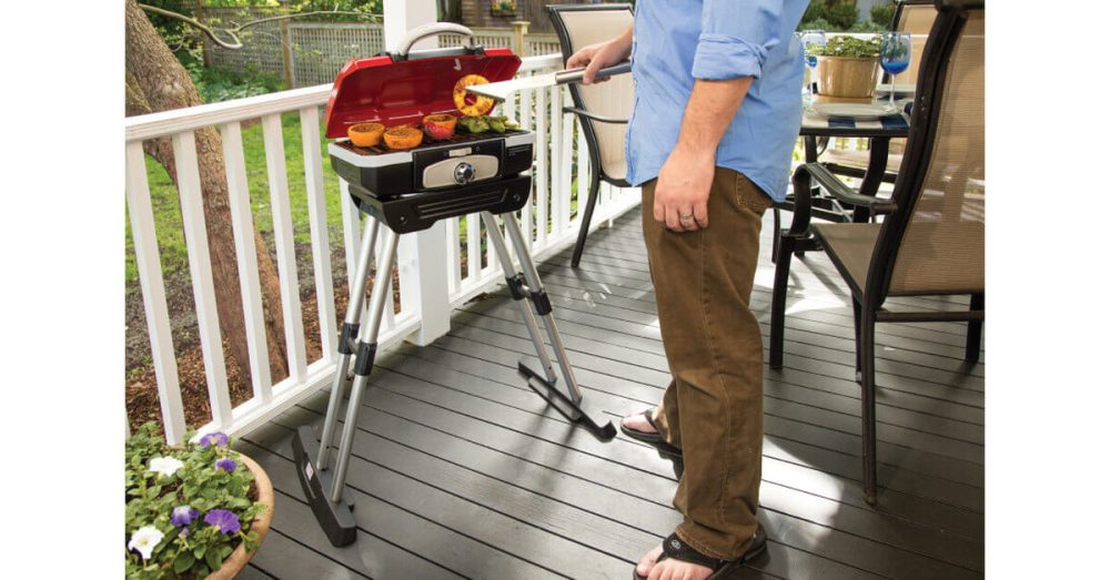 Petite Gourmet Portable Gas Grill with VersaStand - Image 3