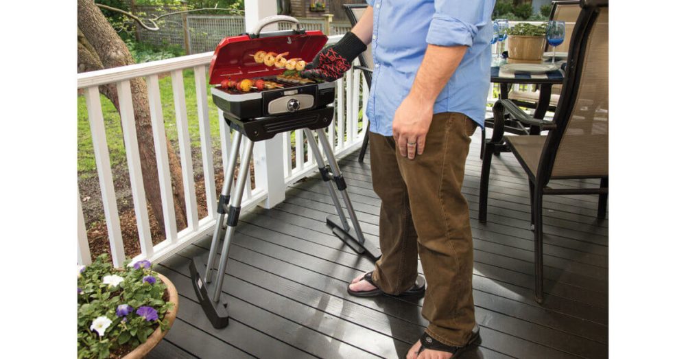 Petite Gourmet Portable Gas Grill with VersaStand - Image 4
