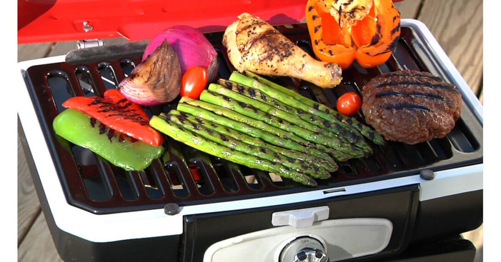 Petite Gourmet Portable Gas Grill with VersaStand - Image 6