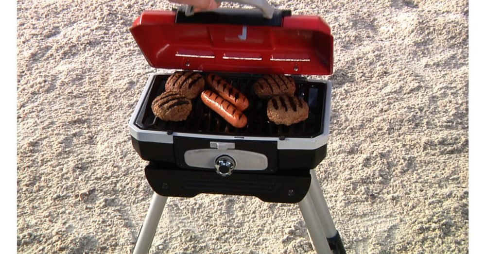 Petite Gourmet Portable Gas Grill with VersaStand - Image 9