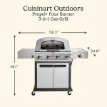 Propel+ Four Burner 3-in-1 Gas Grill (Grill, Griddle, Pizza Oven) - Image 2