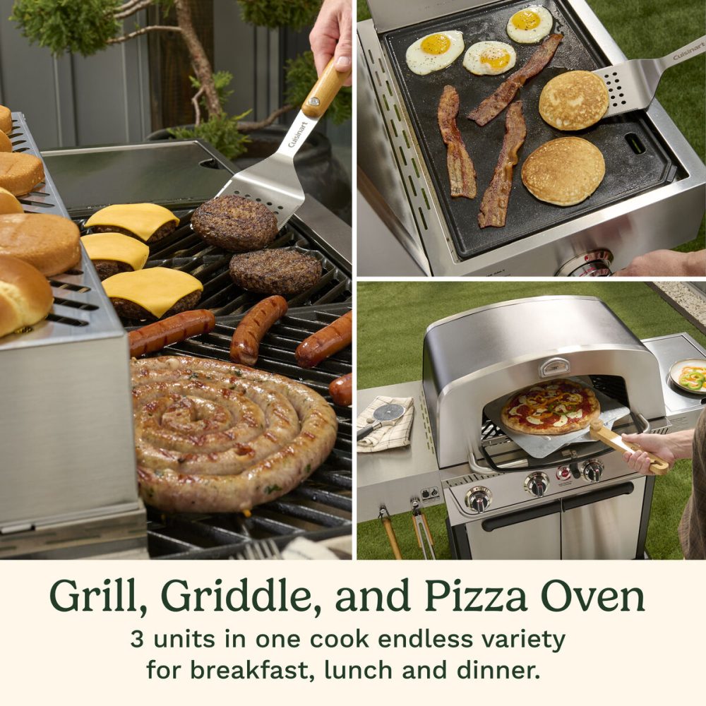 Propel+ Four Burner 3-in-1 Gas Grill (Grill, Griddle, Pizza Oven) - Image 3