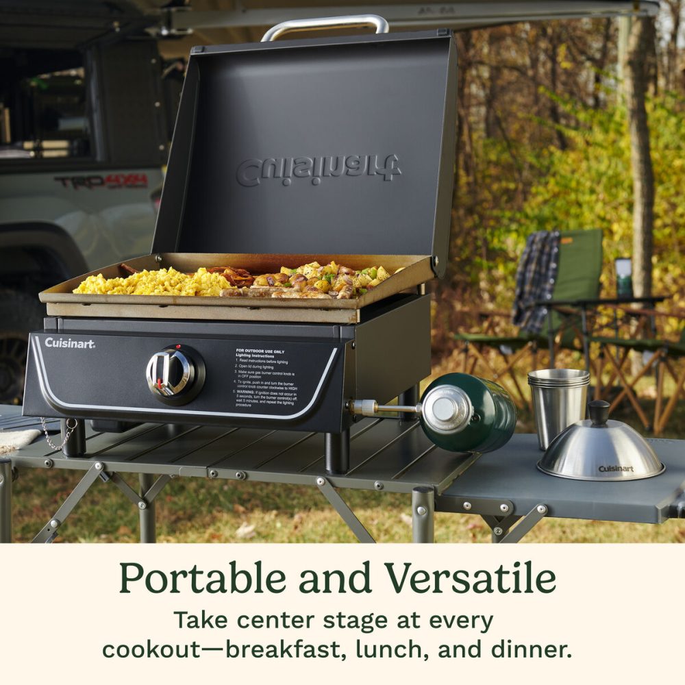 17" Tabletop Gas Griddle with Hood - Image 3