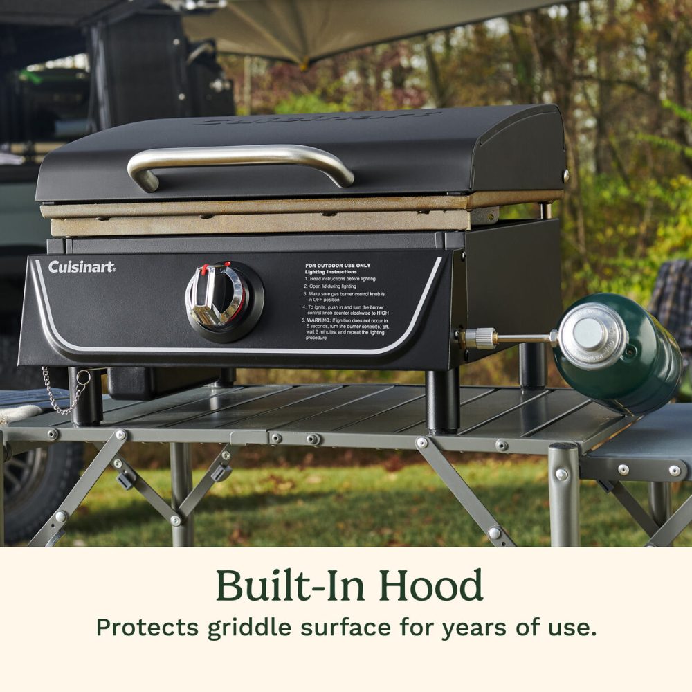 17" Tabletop Gas Griddle with Hood - Image 5