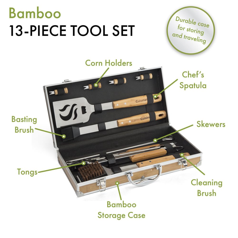 13 Piece Bamboo Tool Set - Image 3