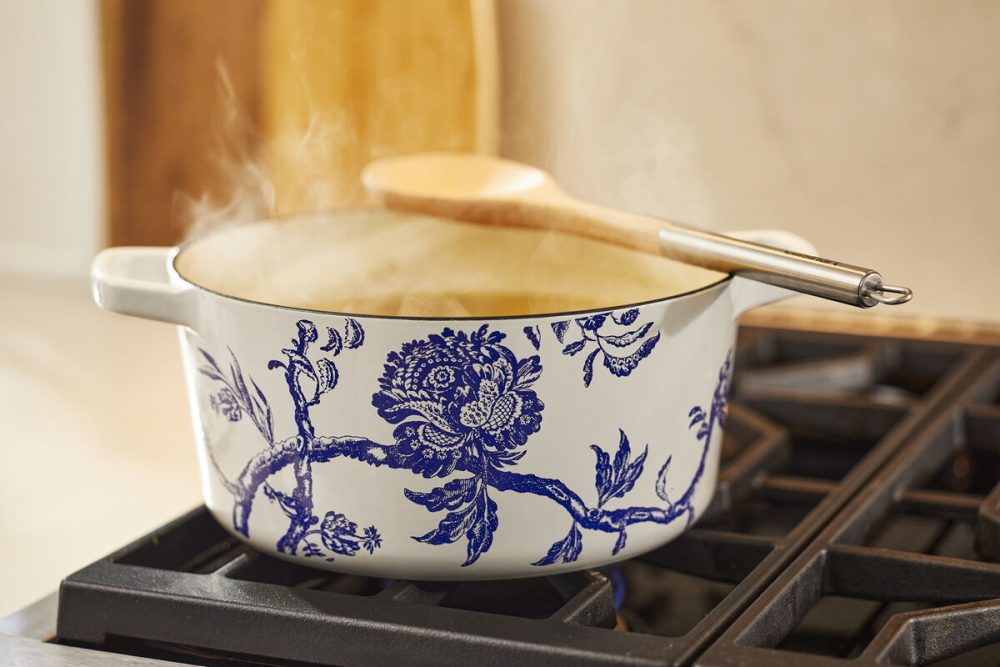 Caskata™ 5 Qt. Round Covered Casserole - Floral Landscape - Image 4
