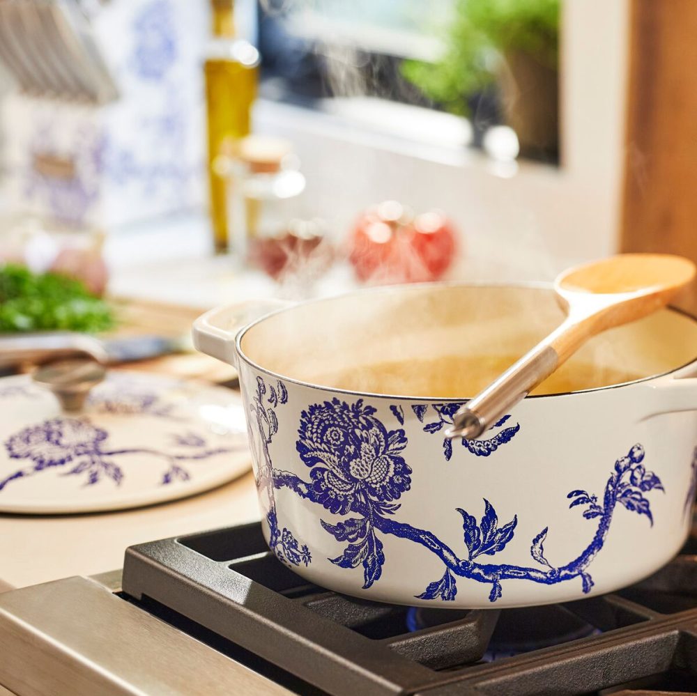Caskata™ 5 Qt. Round Covered Casserole - Floral Landscape - Image 5