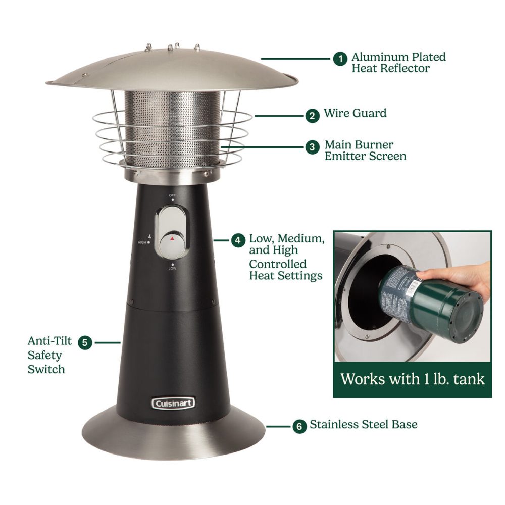 Portable Tabletop Patio Heater - Image 6