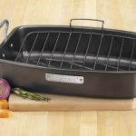 Roasting And Lasagna Pans 17" x 13" Nonstick Roaster with V-Rack - Image 2