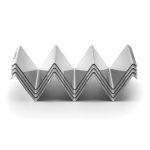 4-Pc Stainless Taco Tray Set - Image 3