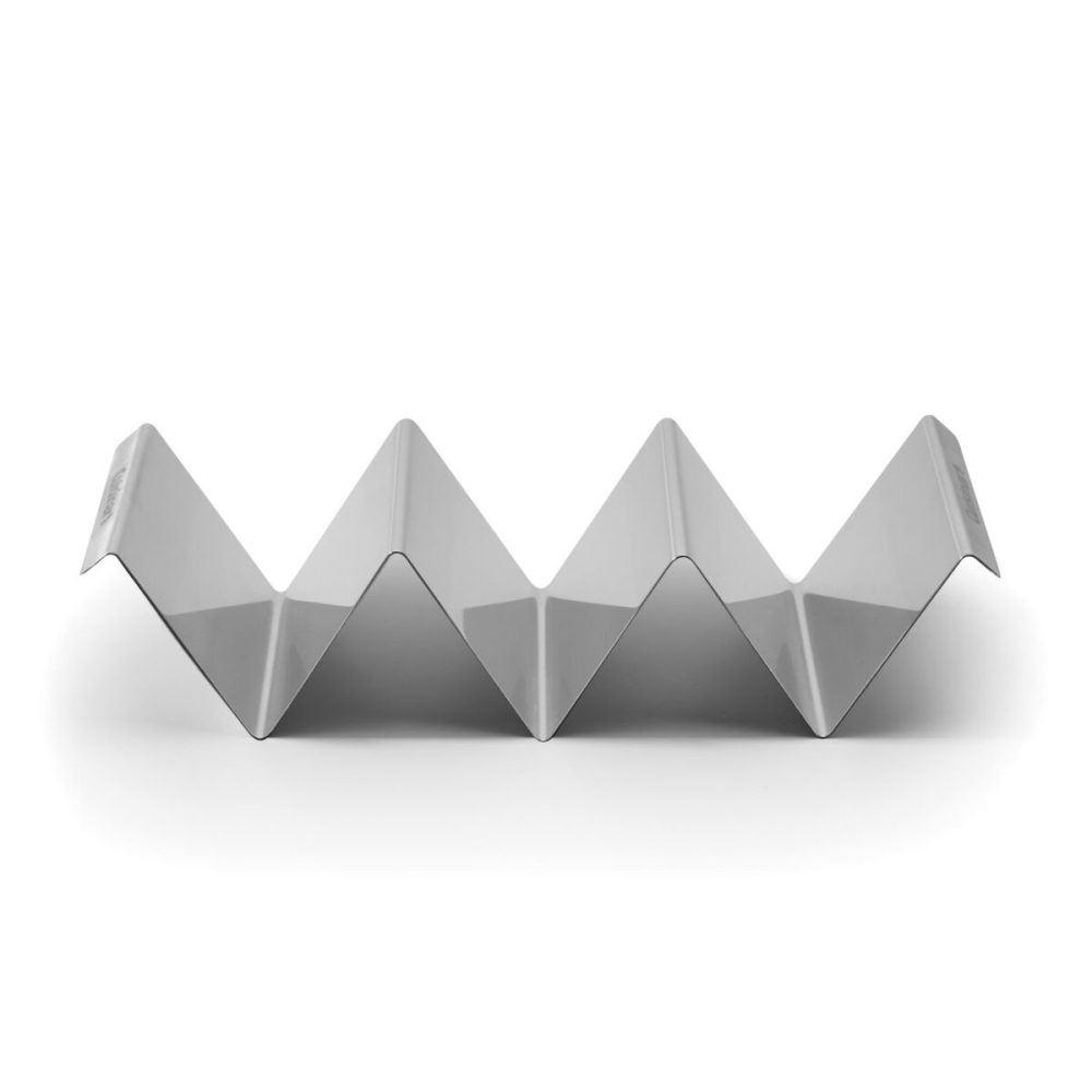 4-Pc Stainless Taco Tray Set - Image 2