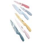 12 piece Animal Print Color Knife Set with Blade Guards - Image 2
