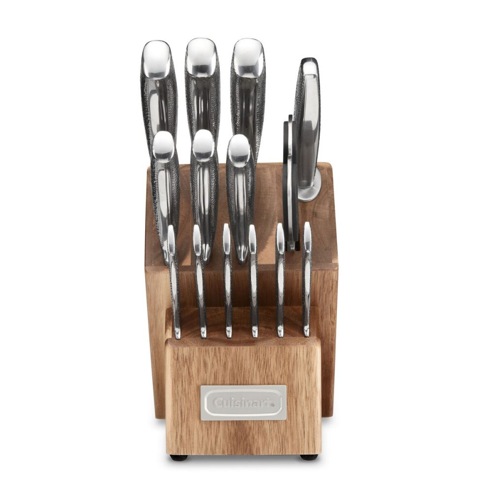15pc Stainless Steel Cutlery Block Set - Image 2