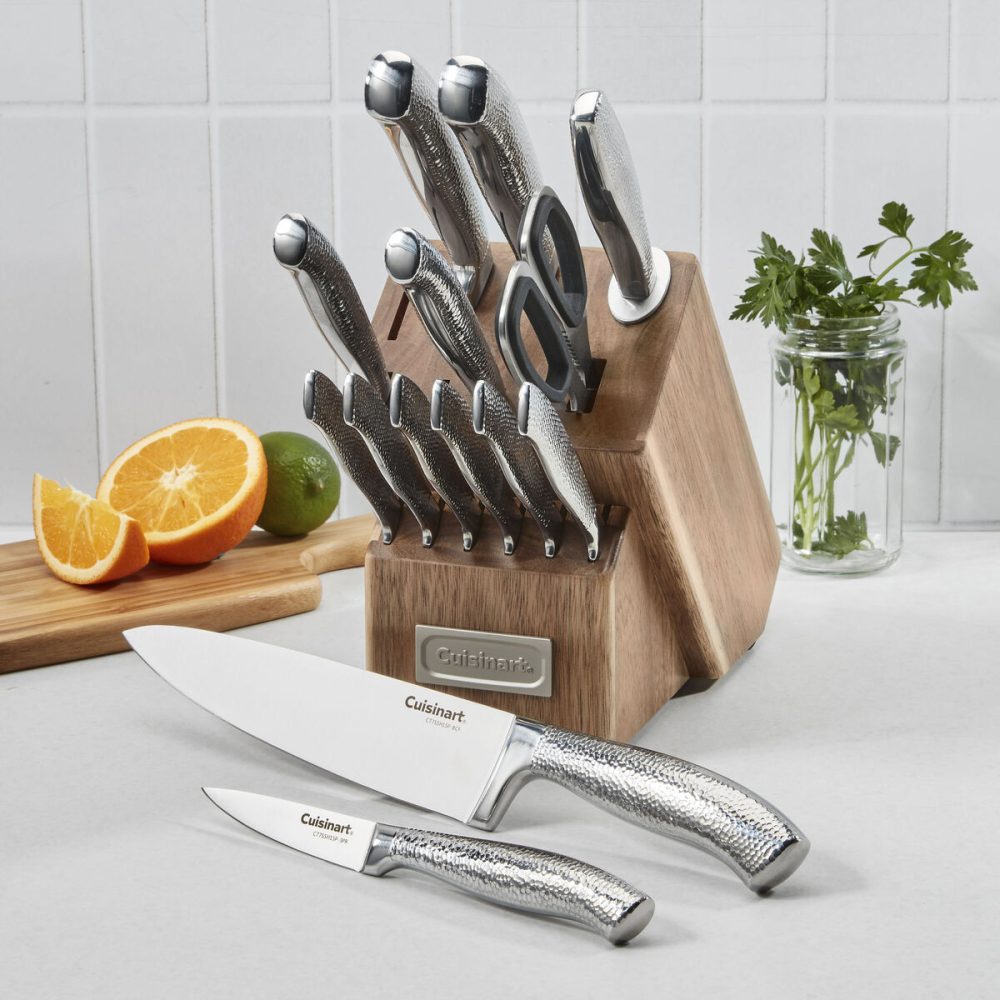 15pc Stainless Steel Cutlery Block Set - Image 4