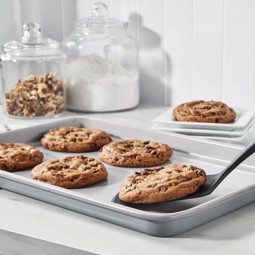 Culinary Collection 15″ Baking Sheet - Gorgeous Gray - Image 4