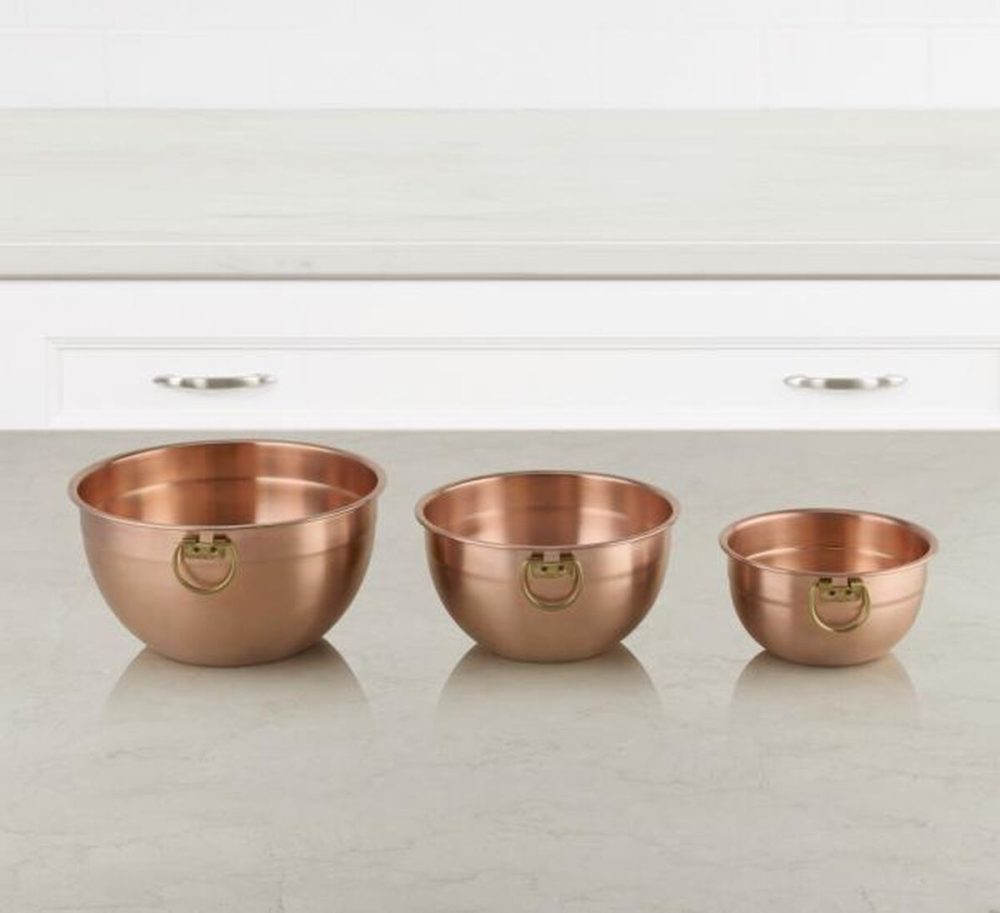 3 Piece Copper Mixing Bowl Set - Image 4