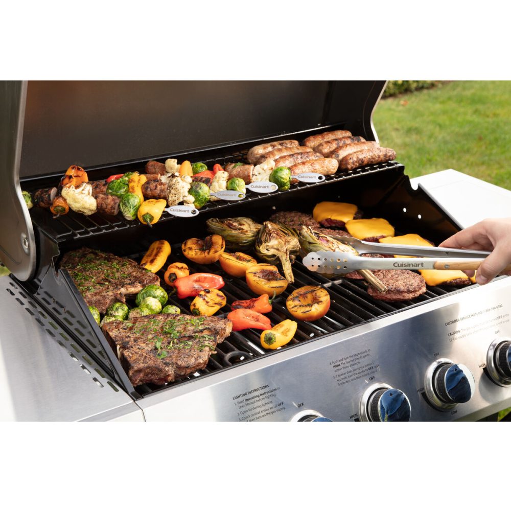 4 Piece Ash Wood Grill Tool Set - Image 7
