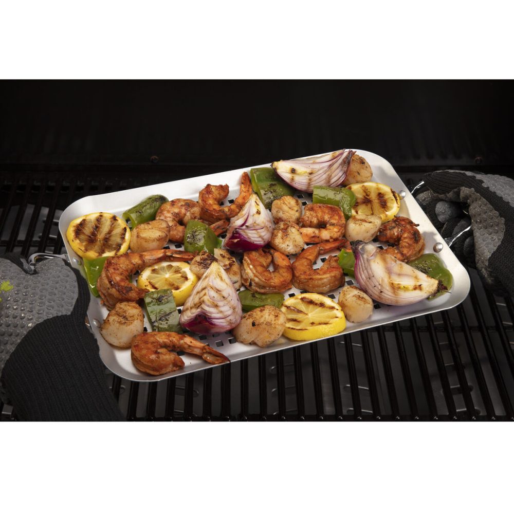 14.5” x 10” Non-stick Grill Topper - Image 4
