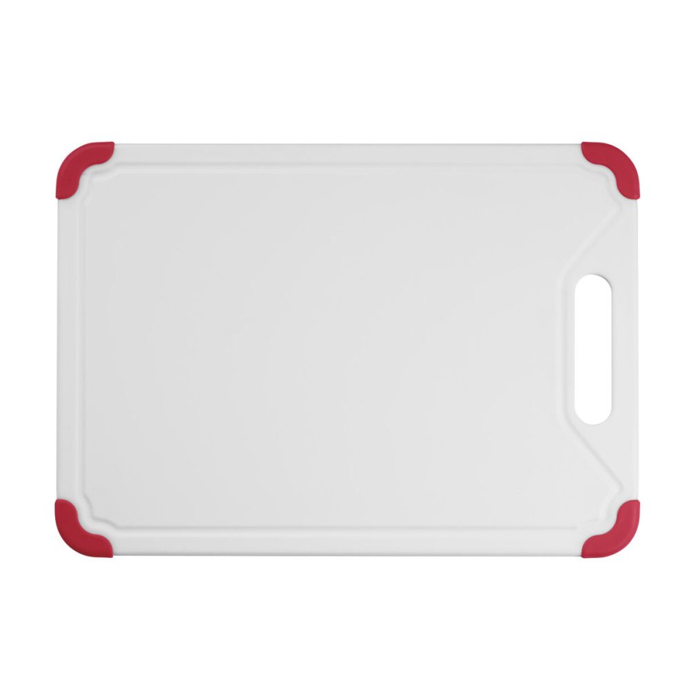 13” White Poly Board with Red