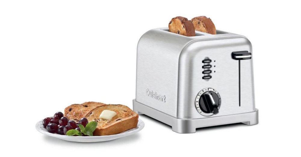 2 Slice Metal Classic Toaster - Image 2