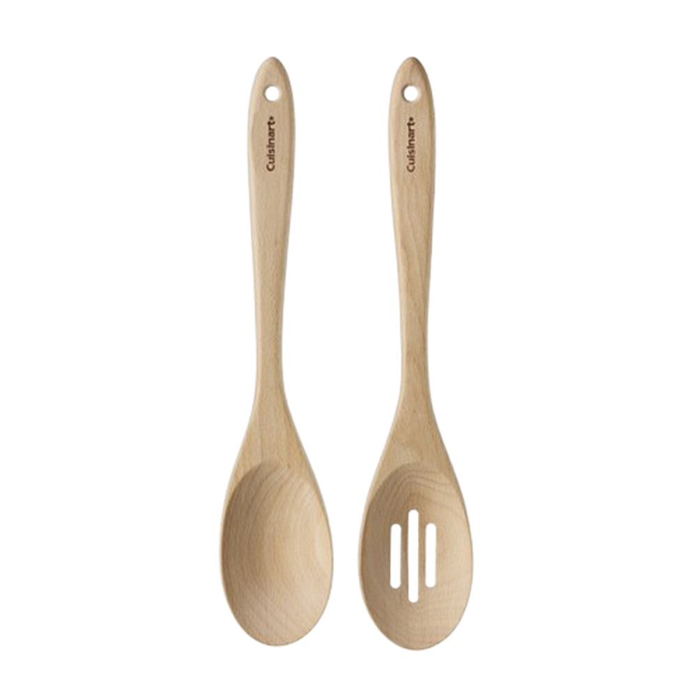 Beechwood 2pc Spoon Set (Solid and Slotted)