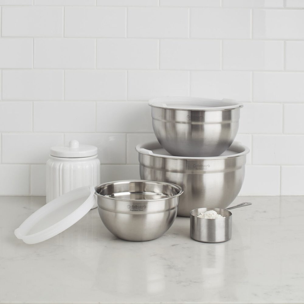 Stainless Steel Mixing Bowls with Lids - Image 2