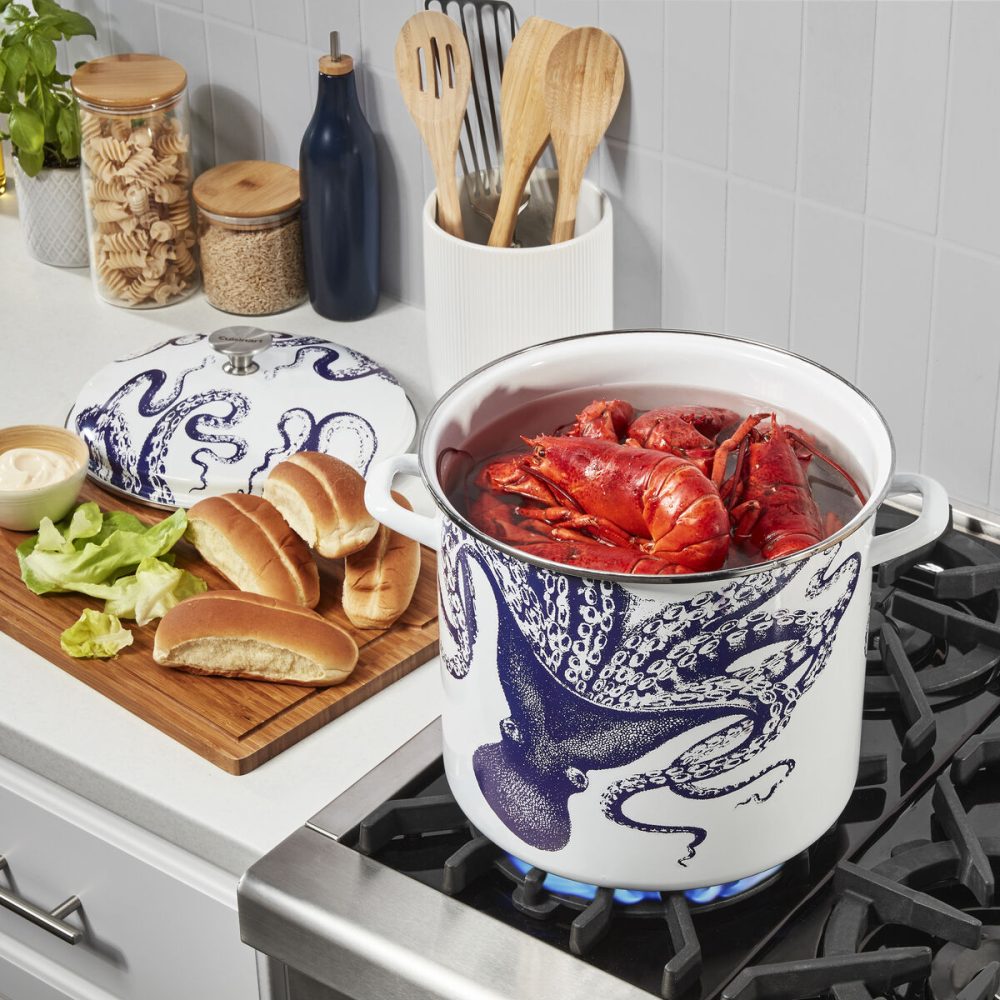 Caskata™ Lucy 16 Qt. Enamel on Steel Stockpot with Cover - Image 4