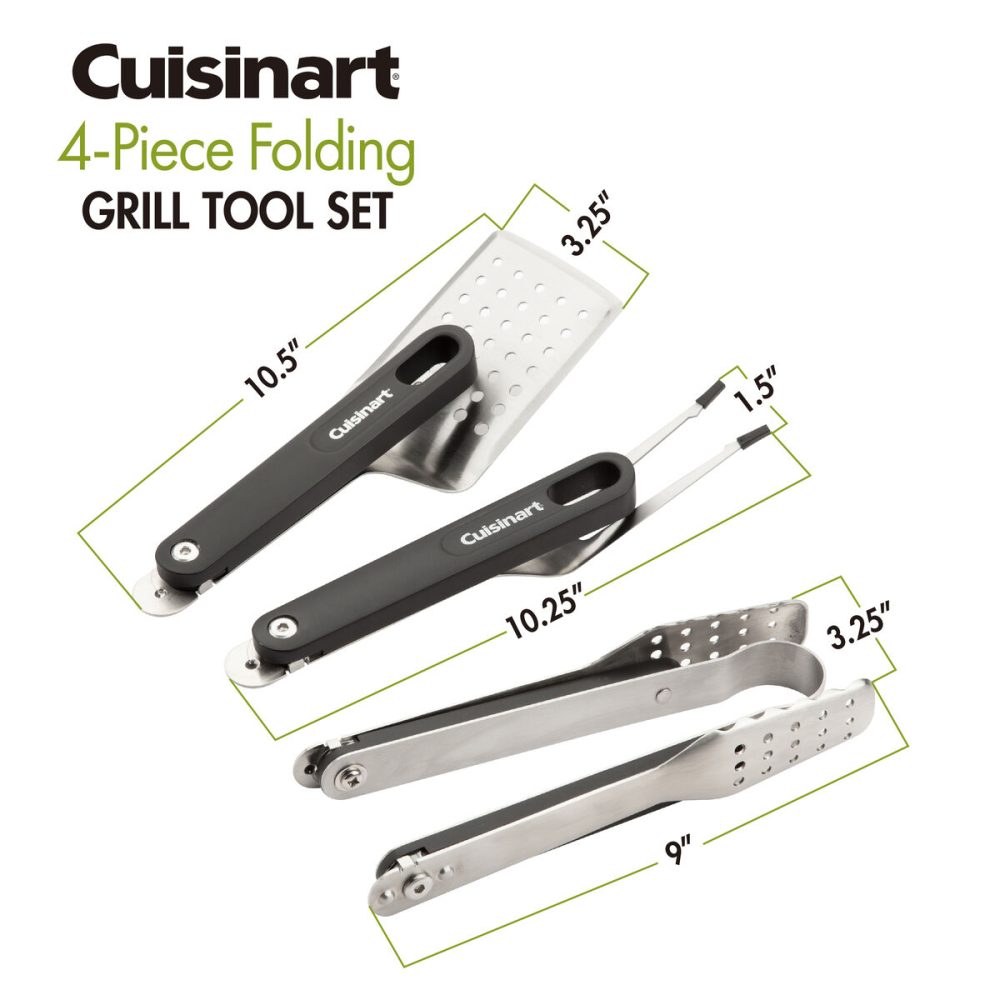 4 Piece Folding Grill Tool Set - Image 12