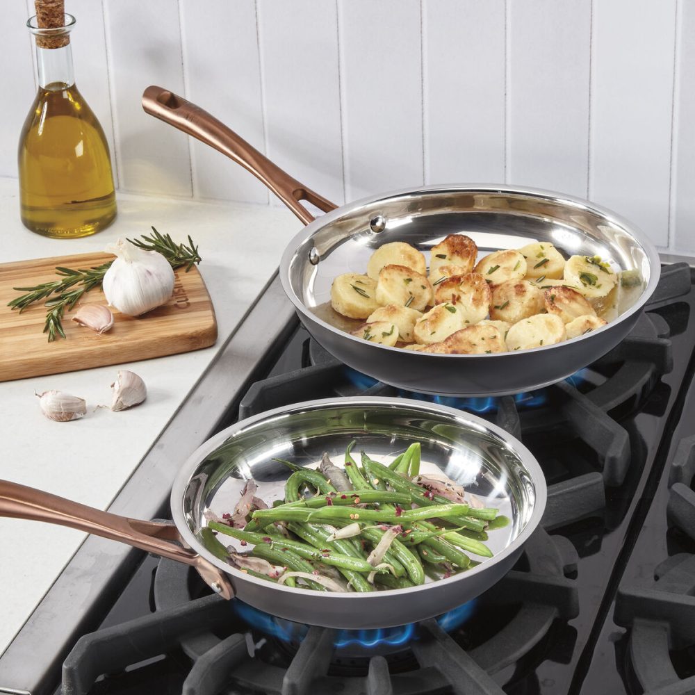2-Pack Matte Black Elegance Skillet Set (8” & 10”) - Image 2