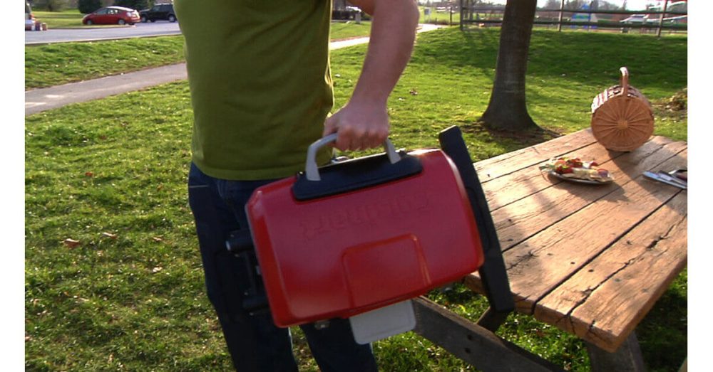 Petite Gourmet Portable Gas Grill with VersaStand - Image 14