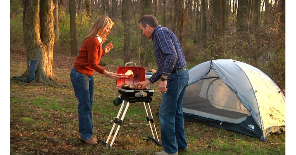 Petite Gourmet Portable Gas Grill with VersaStand - Image 15